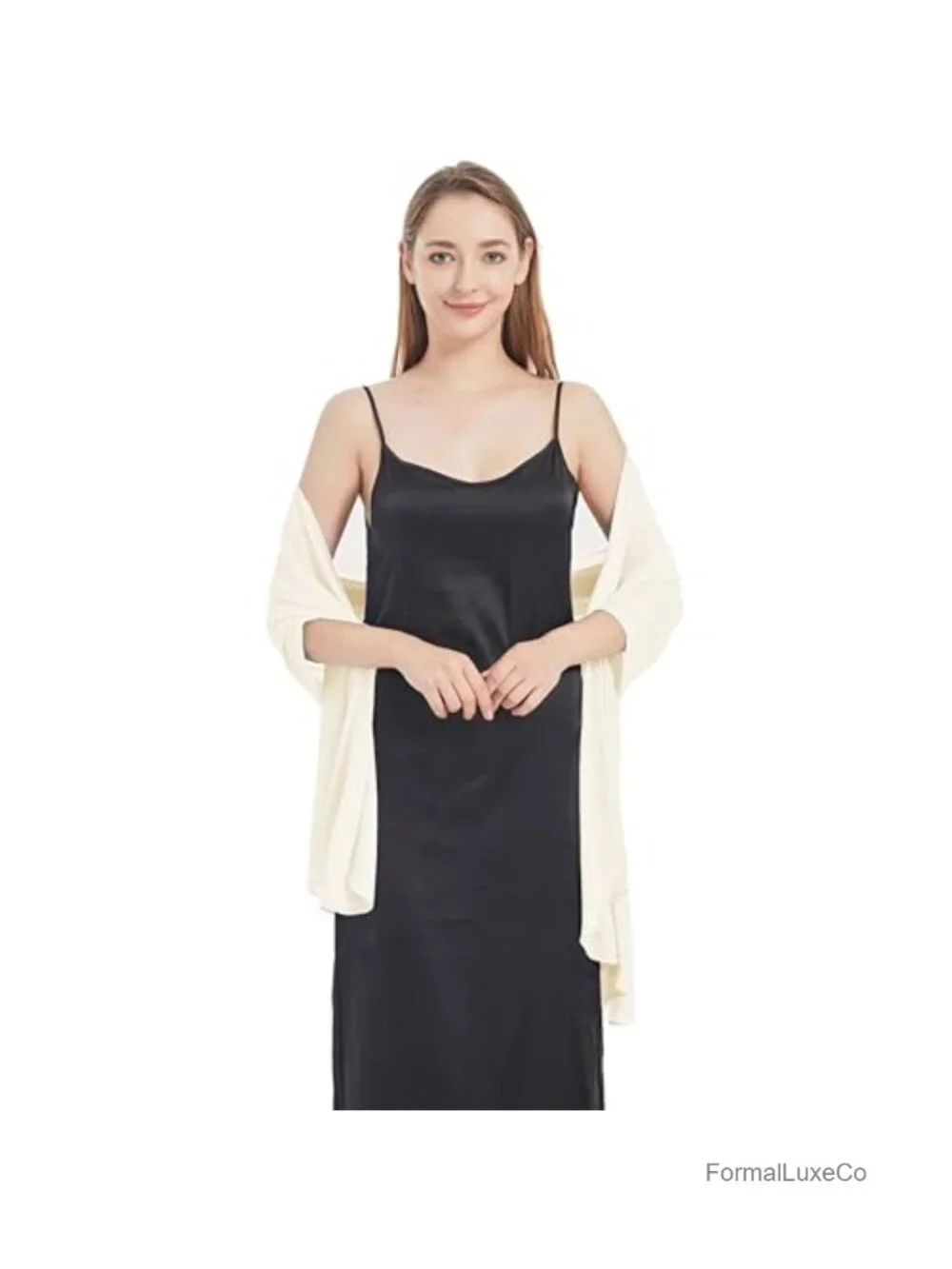 Lightweight Chiffon Shawl Wrap for Evening Dresses Wedding Formal Occasions